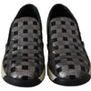 PINKO Silver Black Slip-on Sequence Design Sneakers Shoes