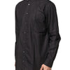 Dolce & Gabbana Black Cotton Button Down Men Casual Shirt