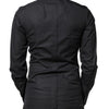Dolce & Gabbana Black Love Embroidery GOLD Formal Dress Shirt