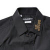 Dolce & Gabbana Black Love Embroidery GOLD Formal Dress Shirt