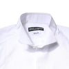 Dolce & Gabbana White GOLD Cotton Poplin Bib Formal Men Dress Shirt