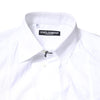 Dolce & Gabbana White Cotton Long Sleeves Formal Dress Shirt