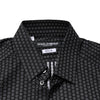 Dolce & Gabbana Black GOLD Patterned Cotton Men Dress Shirt
