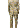 Dolce & Gabbana Multicolor Camouflage SICILIA 3 Piece Suit