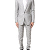 Dolce & Gabbana Light Gray Wool GOLD 2 Piece Formal Suit