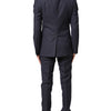 Dolce & Gabbana Black Fantasy MARTINI 3 Piece Formal Suit