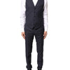 Dolce & Gabbana Black Fantasy MARTINI 3 Piece Formal Suit