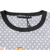 Dolce & Gabbana Gray Polka Dot Pin-Up Print Crew Neck T-shirt