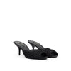 Dolce &amp; Gabbana Schwarze Baumwoll-Mules