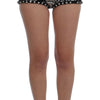 Dolce & Gabbana Black Crystal Sequined Mini Shorts