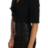 Dolce &amp; Gabbana – Schwarzer, kurzer, taillierter Blazer aus Wolle