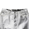 Dolce & Gabbana Metallic Silver Cotton Straight Denim Jeans