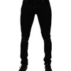 Dolce &amp; Gabbana Schwarze Skinny-Jeans aus Baumwollstretch für Herren