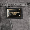 Dolce &amp; Gabbana – Zweifarbige Jeans aus grauem Baumwolldenim