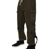 Dolce &amp; Gabbana Braune Cargohose aus Baumwollstretch