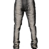 Dolce & Gabbana Gray Tie Dye Cotton Skinny Men Denim Jeans