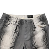 Dolce & Gabbana Gray Tie Dye Cotton Skinny Men Denim Jeans