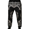 Dolce & Gabbana Black Bandana Cotton Skinny Denim Jeans