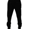 Dolce &amp; Gabbana – Schwarze Jogginghose aus Wollstretch
