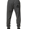 Dolce &amp; Gabbana Graue Jogginghose aus Baumwolle mit Logo für Herren
