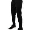 Dolce & Gabbana Black Polyester Men Jogger Sweatpants Pants
