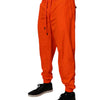 Dolce & Gabbana Orange Polyester Men Jogger Sweatpants Pants