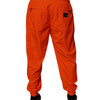 Dolce & Gabbana Orange Polyester Men Jogger Sweatpants Pants