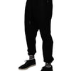 Dolce &amp; Gabbana Schwarze Jogginghose aus Baumwolle für Herren