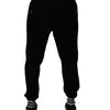 Dolce &amp; Gabbana Schwarze Jogginghose aus Baumwolle für Herren