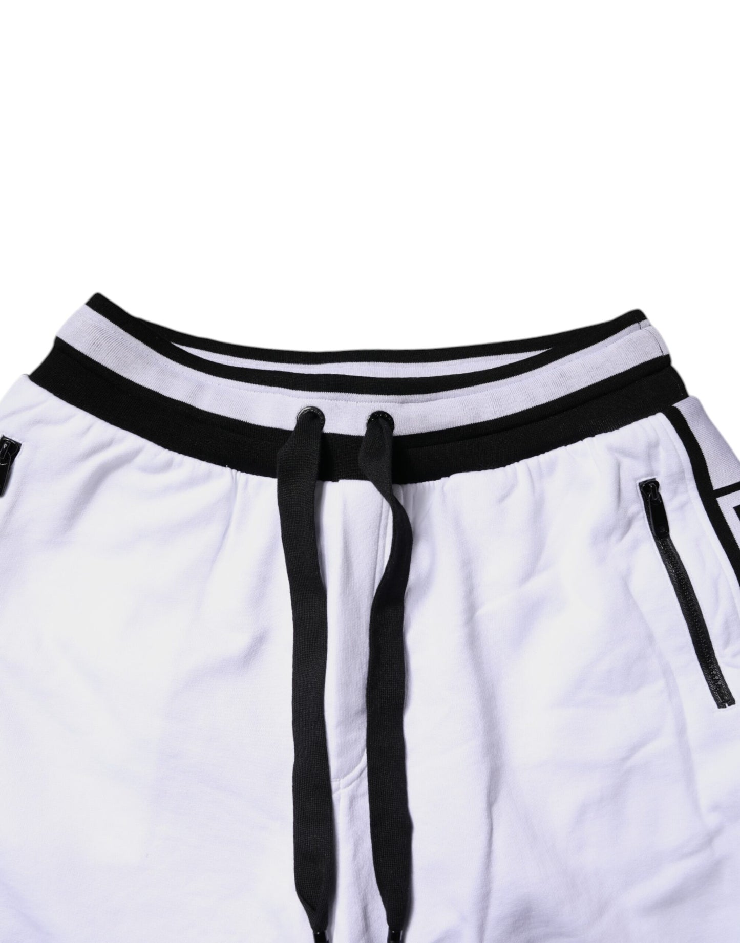 Dolce &amp; Gabbana – Jogginghose aus Baumwolle in Schwarz und Weiß