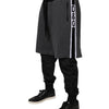 Dolce & Gabbana Black Gray Cotton Layered Men Sweatpants Pants