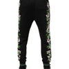 Dolce &amp; Gabbana Schwarze Jogginghose mit Blumenmuster für Herren