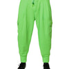 Dolce & Gabbana Neon Green Cargo Jogger Men Sweatpants Pants