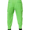 Dolce & Gabbana Neon Green Cargo Jogger Men Sweatpants Pants