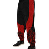 Dolce &amp; Gabbana – Jogginghose mit Leopardenmuster in Schwarz und Rot