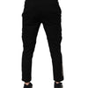 Jean skinny cargo en coton stretch noir Dolce &amp; Gabbana