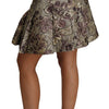 Jupe trapèze florale élégante en jacquard Dolce &amp; Gabbana