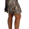 Jupe trapèze florale élégante en jacquard Dolce &amp; Gabbana
