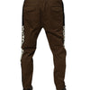 Dolce & Gabbana Brown Cotton Stretch Jogger Sweatpants Pants