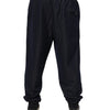 Dolce & Gabbana Black Jacquard Jogger Men Sweatpants Pants