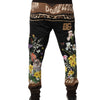 Dolce & Gabbana Black Floral Cotton Jogger Sweatpants Pants