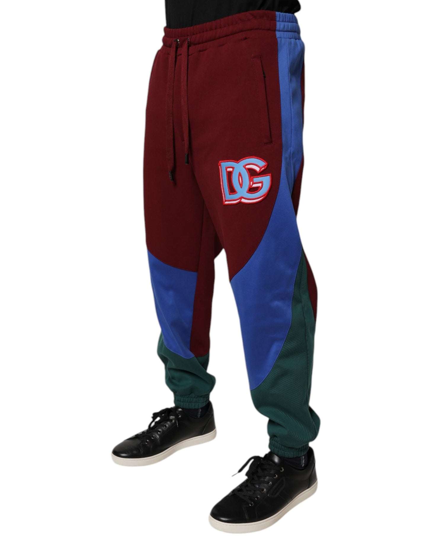 Dolce & Gabbana Multicolor Cotton Men Jogger Sweatpants Pants