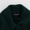 Dolce & Gabbana Green Knitted Cashmere Cardigan