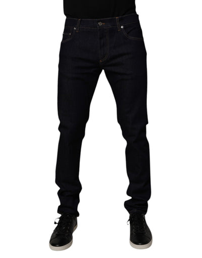 Dolce &amp; Gabbana Schwarze Skinny-Jeans aus Baumwollstretch für Herren