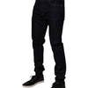 Dolce & Gabbana Black Cotton Stretch Men Skinny Denim Jeans