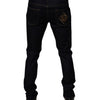 Dolce & Gabbana Black Cotton Stretch Men Skinny Denim Jeans