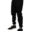 Dolce & Gabbana Black Cotton Stretch Jogger Sweatpants Pants