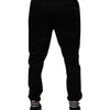 Dolce & Gabbana Black Cotton Stretch Jogger Sweatpants Pants