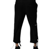 Dolce & Gabbana Black Polyester Men Cropped Pants