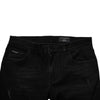 Dolce & Gabbana Black Cotton Tattered Skinny Men Denim Jeans